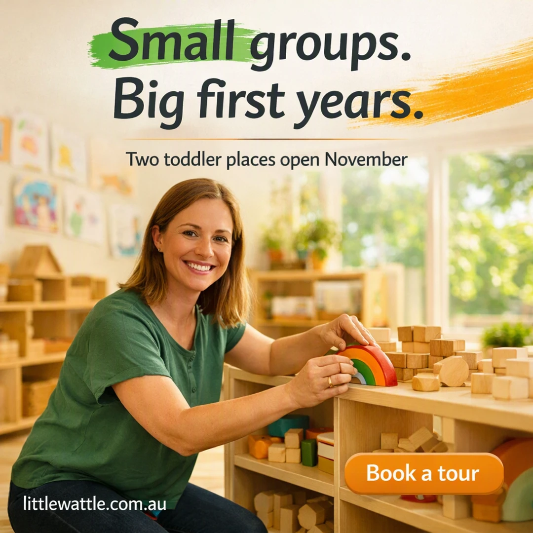 A post Evolamate made for an early learning centre: small groups, big first years